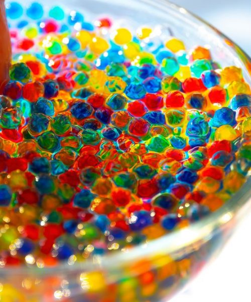 Many,Small,Jelly,Balls,In,The,Glass.,Multicolored,Candy,Balls.